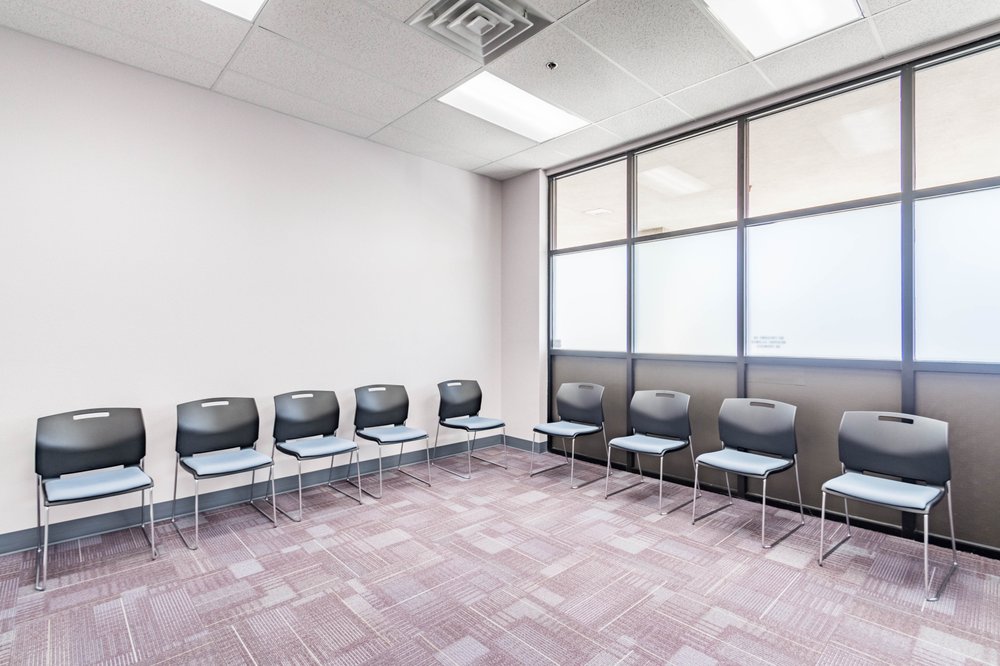 Open Room with chairs lining the walls at Northpoint imagine Nampa