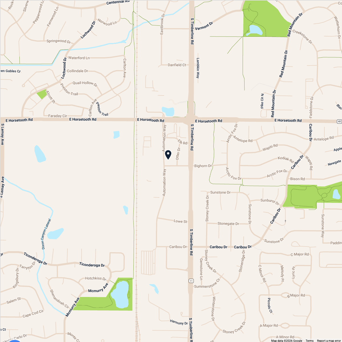 Map showing Imagine Fort Collins
