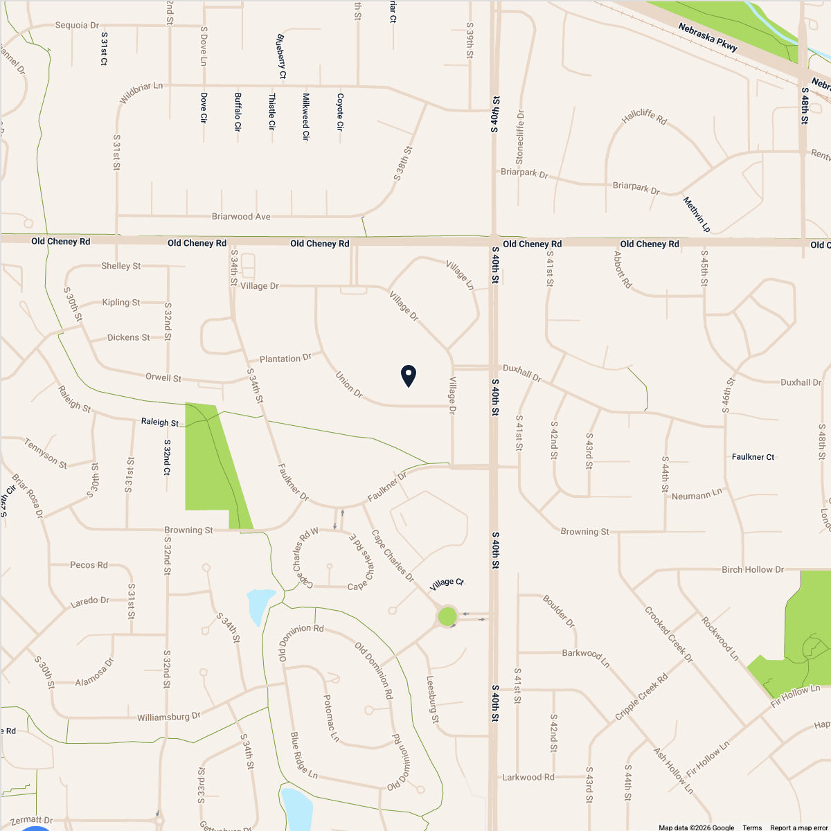 Map showing Imagine Lincoln